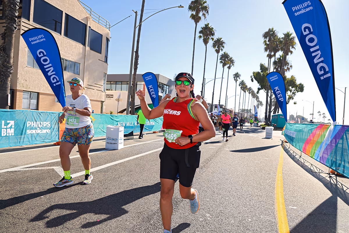 A runner in a marathon