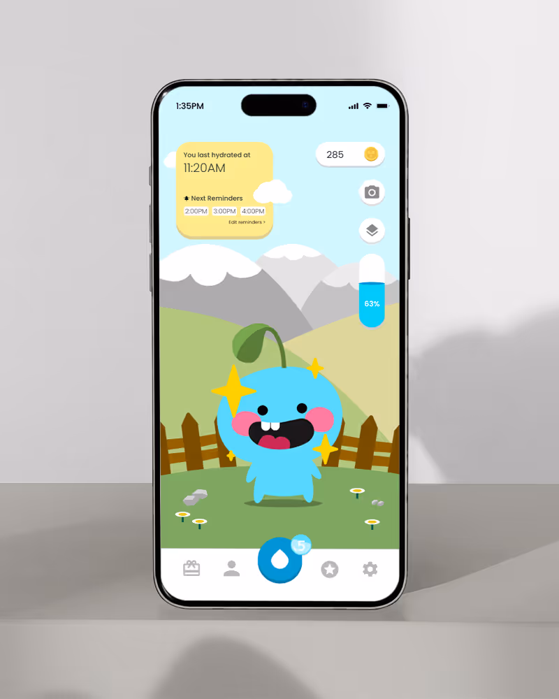 Sproutling mockup on a phone