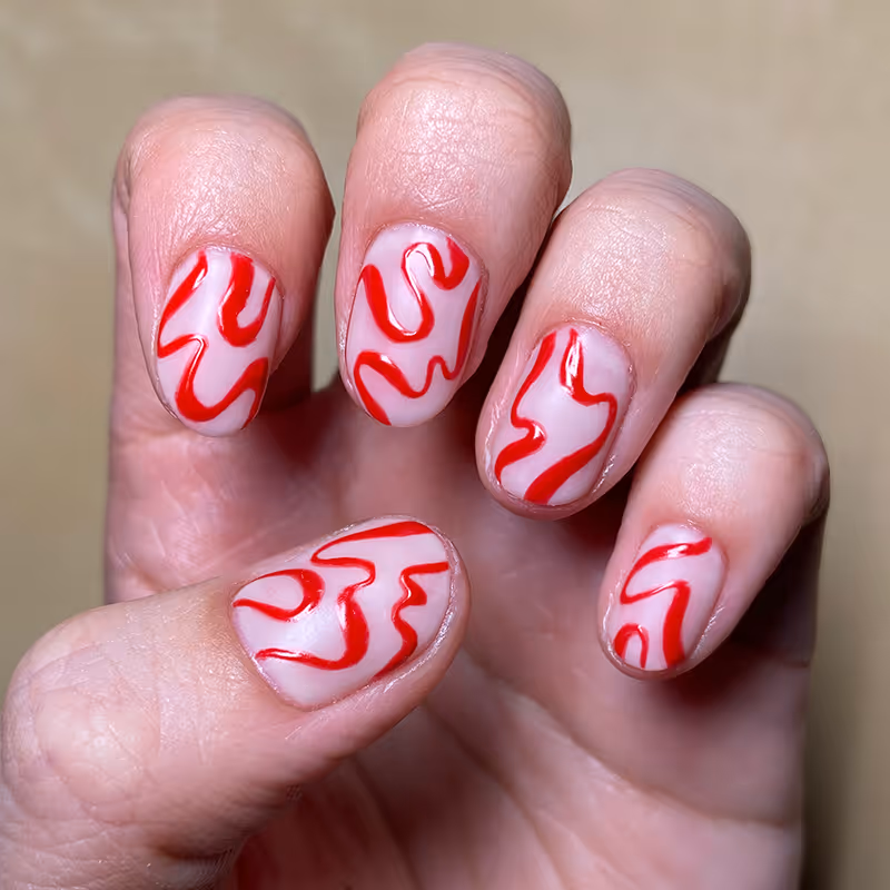 Hands with nails done