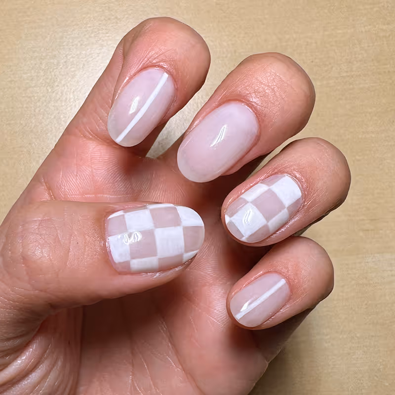 Hands with nails done