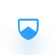 Blue shield icon with a lighter blue checkmark in the center.
