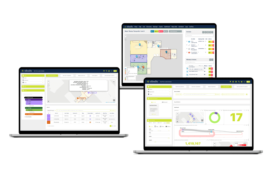 ubudu's RTLS software on pc