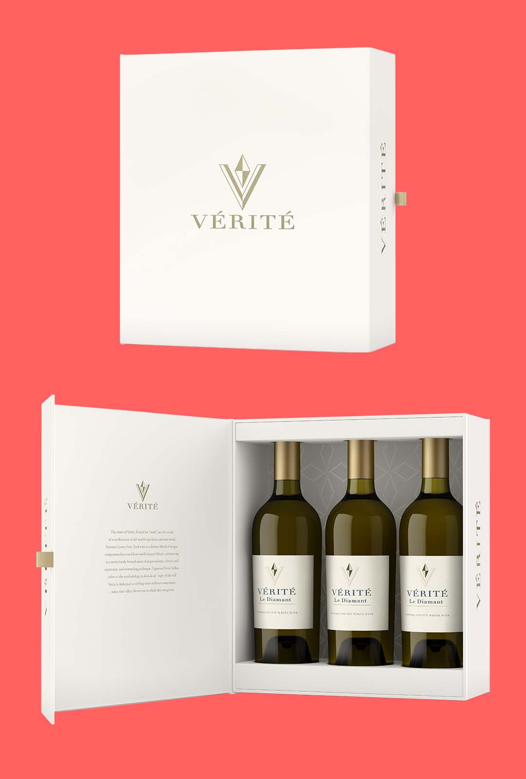 premium luxury wine paper box with gold hotstamping