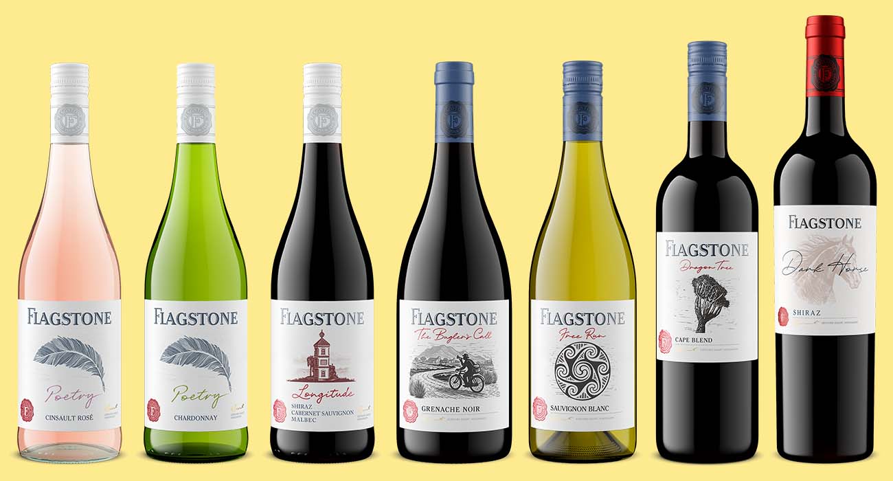 Multiple wine bottles rendered digitally to show how digital twins accelerate beverage content production across SKUs