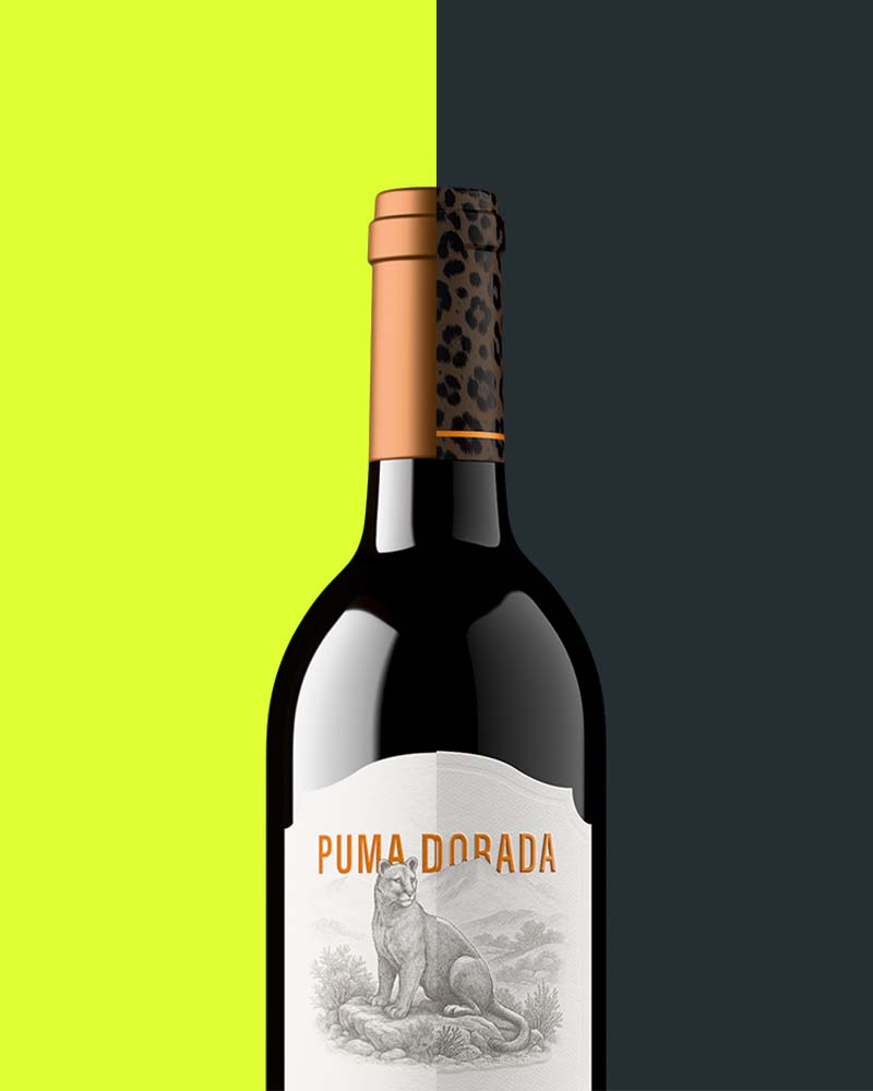 Two digitally rendered wine bottles with identical lighting, reflections, and proportions created from a single digital twin