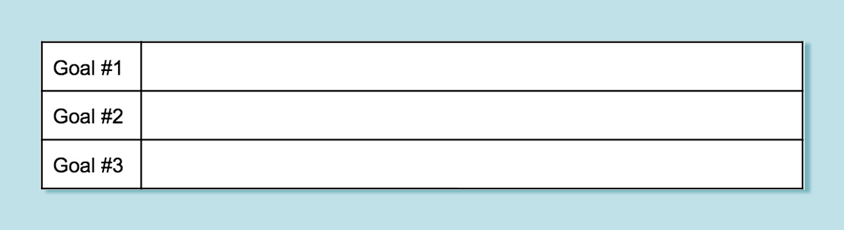SMART goals planning table with three example wine marketing objectives showing specific, measurable, and time-bound targets