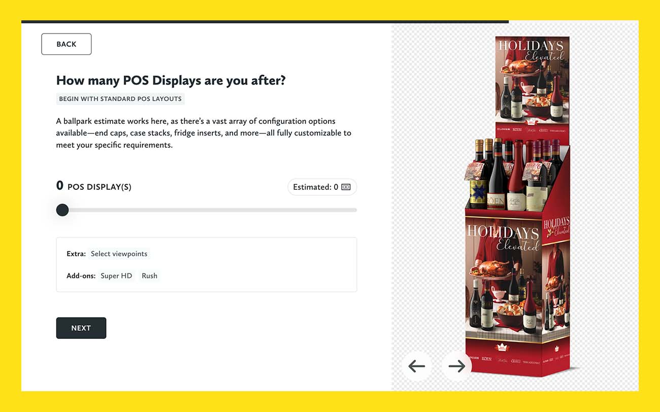 How many Point-of-sales-displays will you need?