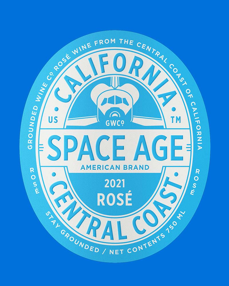 flat lay wine label render by Outshinery using high-build varnish