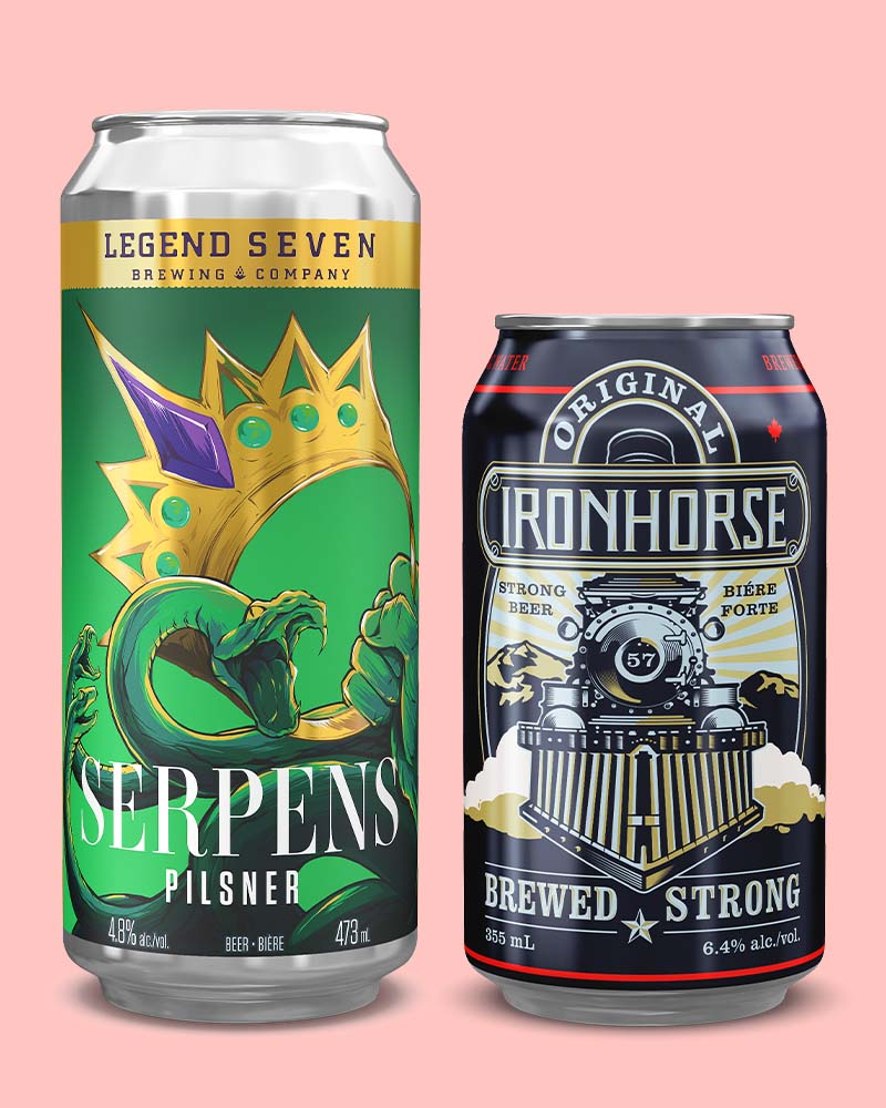 pixel-perfect beer cans photographed by Outshinery without the need for physical samples