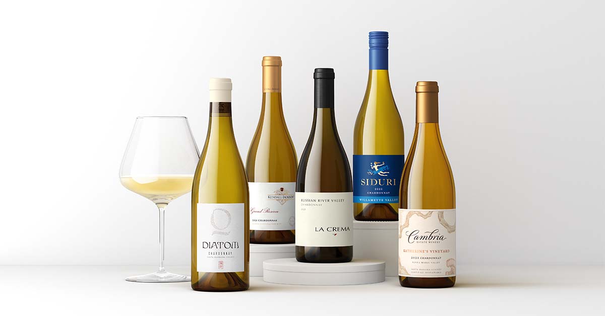 portfolio of wine bottles from the northern California wine-growing region, image by Outshinery