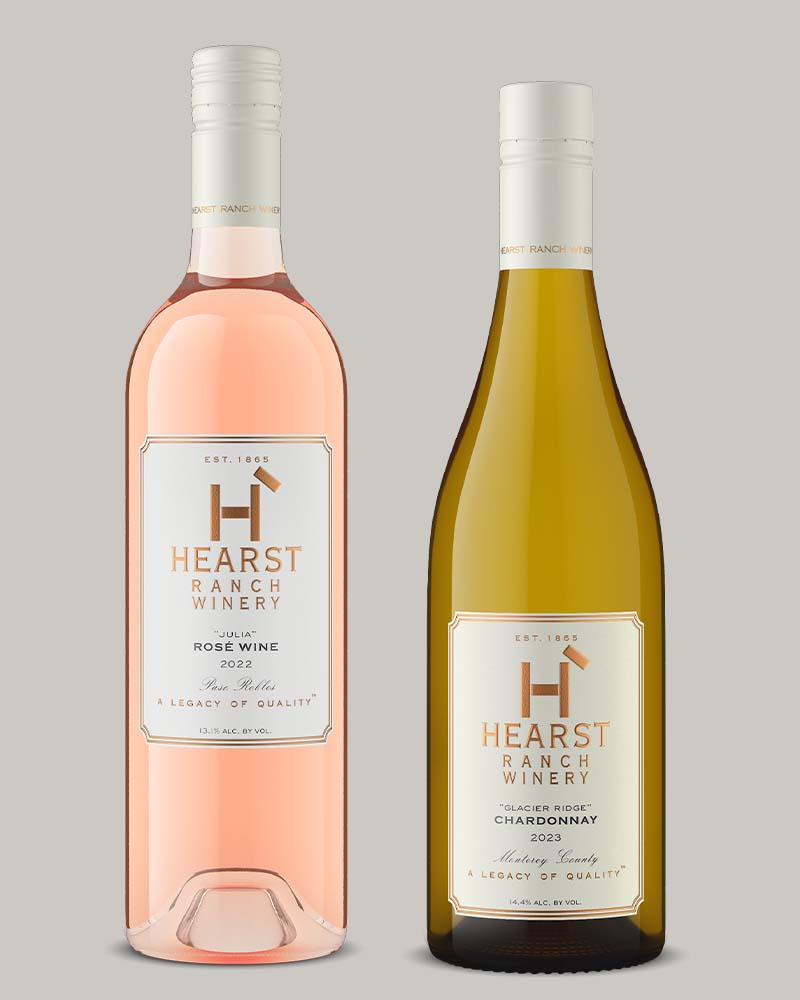 2 perfect wine bottles created in 3D by Outshinery