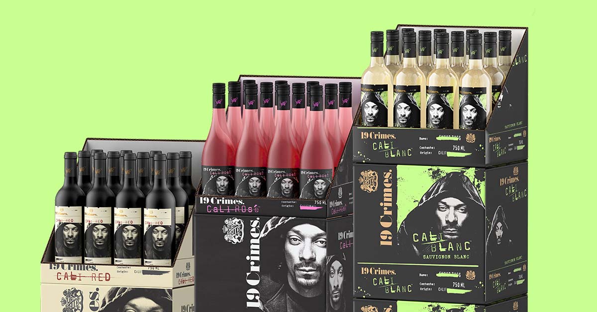 POS displays for wine created by Outshinery