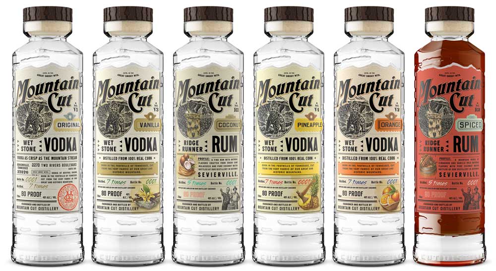 Spirits bottle product shot by Outshinery