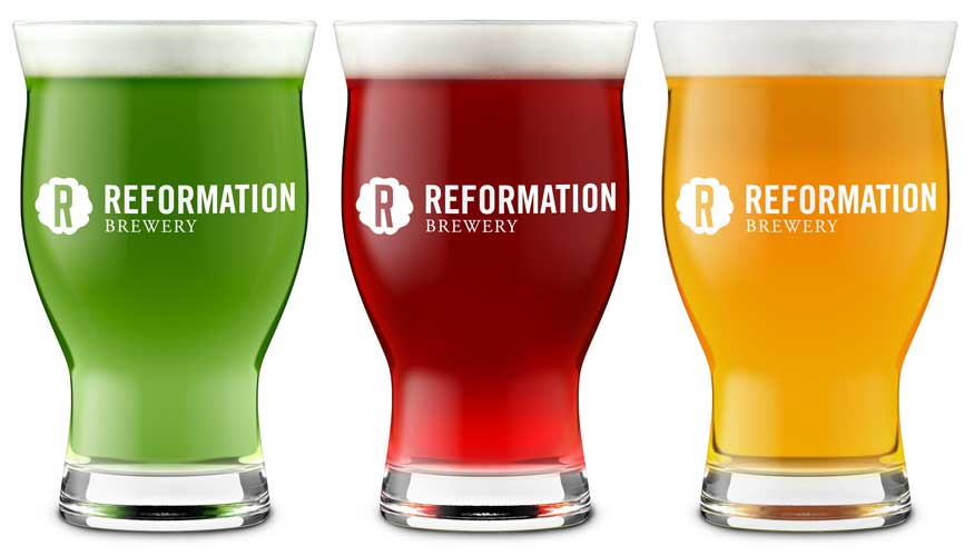 Beer glassware product shot by Outshinery