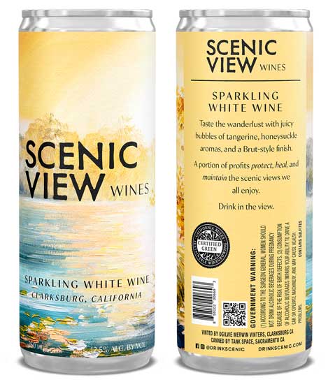 Wine can product shot by Outshinery