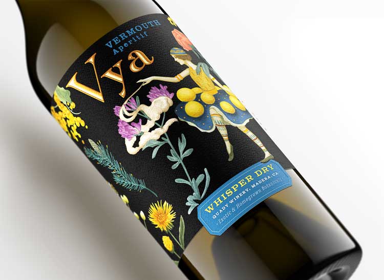 Wine bottle beauty shot by Outshinery