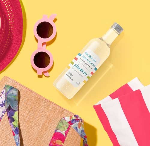 RTD and cider bottle lifestyle image by Outshinery