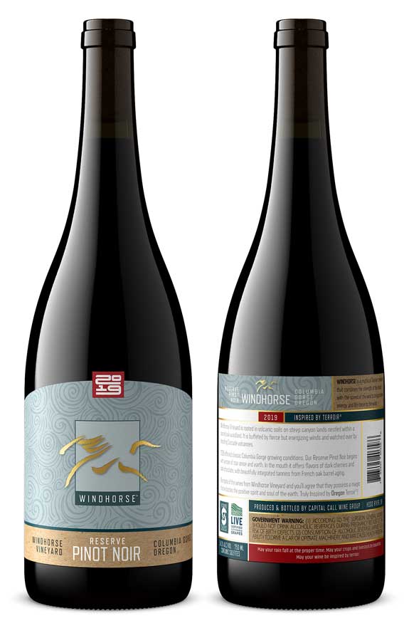 Wine product shot by Outshinery