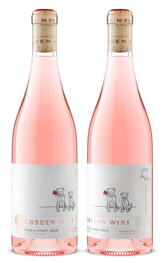 Wine product shot by Outshinery