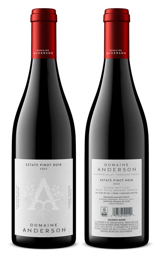 Wine product shot by Outshinery