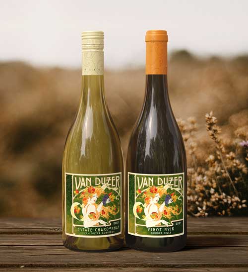 Wine bottle lifestyle image by Outshinery