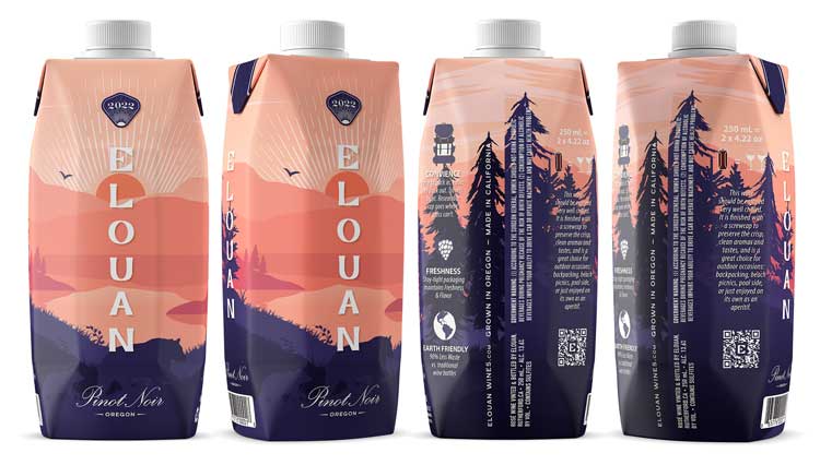 Wine Tetra Pak product shot by Outshinery