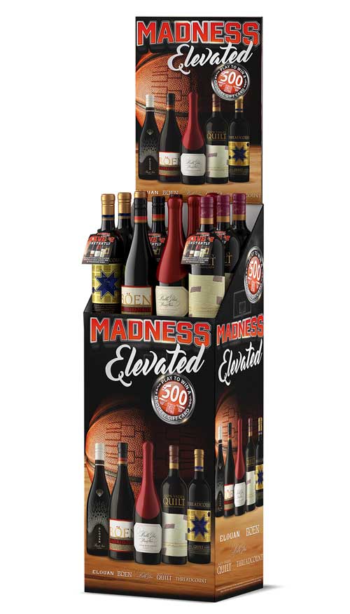 Wine POS display by Outshinery
