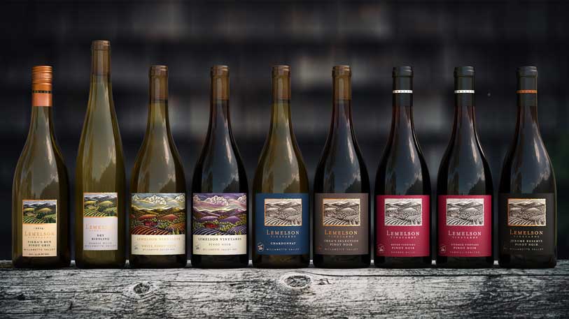 Wine bottle portfolio image by Outshinery