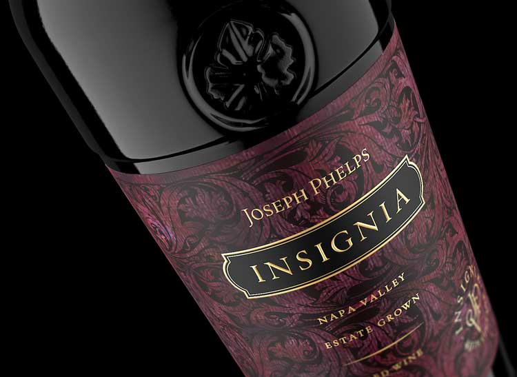 Wine bottle beauty shot by Outshinery