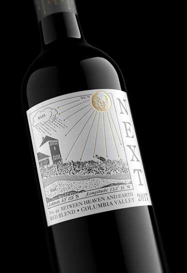 Wine bottle beauty shot by Outshinery