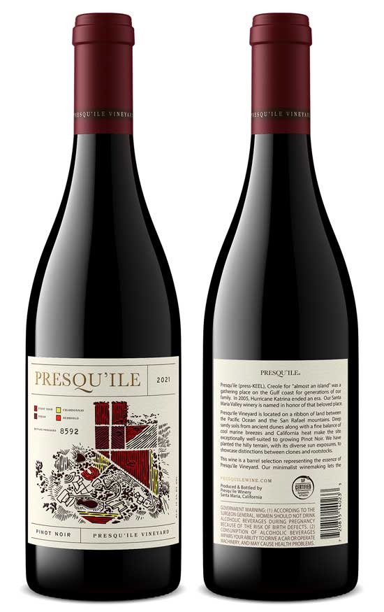 Wine bottle product shot by Outshinery