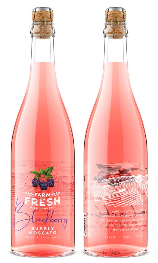 Wine bottle product shot by Outshinery