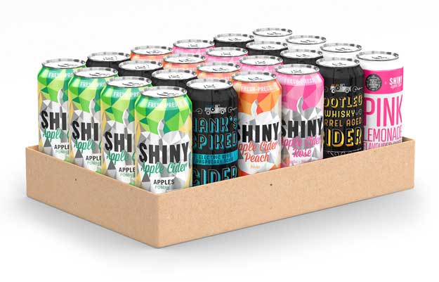 RTD and cider box and shipper set by Outshinery