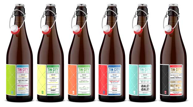 RTD and cider bottle product shot by Outshinery
