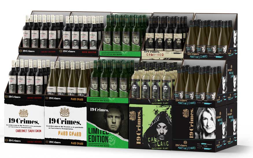 Wine POS display by Outshinery