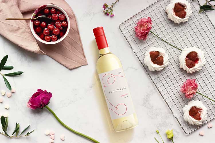 Wine bottle lifestyle image by Outshinery