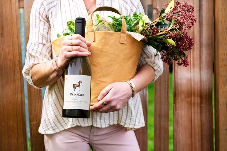 Wine bottle lifestyle image by Outshinery