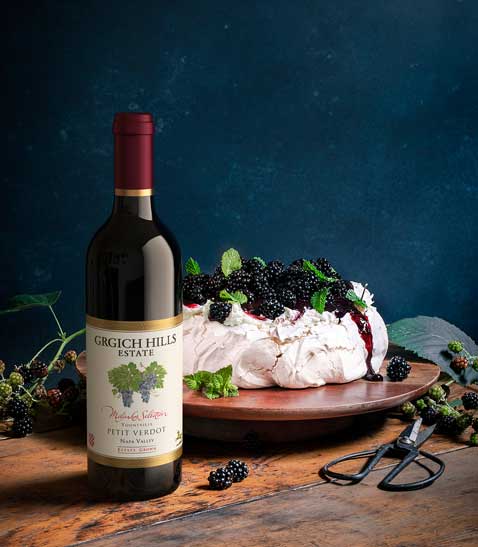 Wine bottle recipe pairing by Outshinery