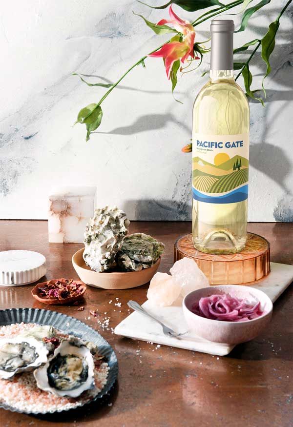 Wine bottle lifestyle image by Outshinery