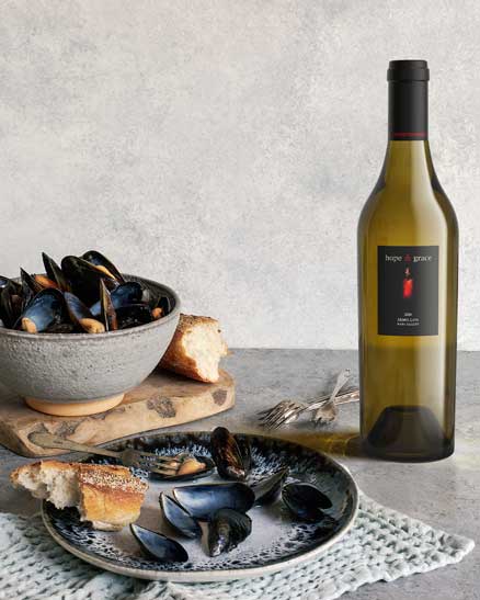 Wine bottle lifestyle image by Outshinery