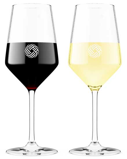 Wine glassware product shot by Outshinery
