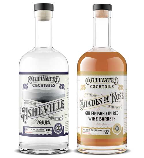 Spirits bottle cocktail by Outshinery