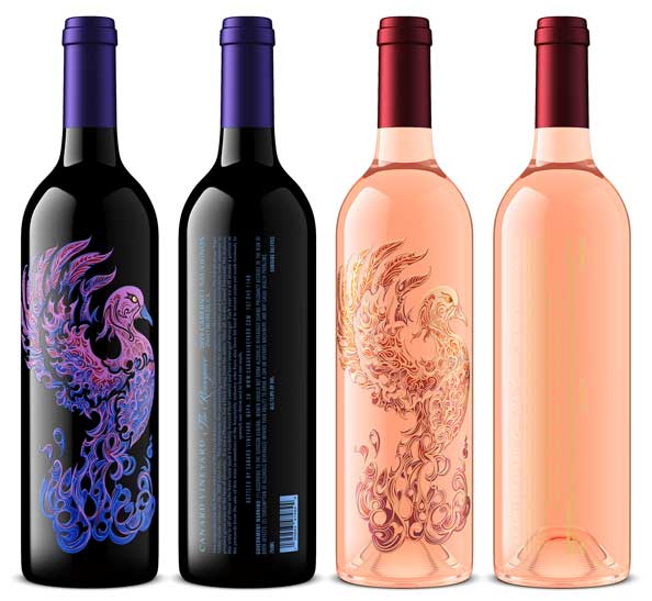 Wine product shot by Outshinery