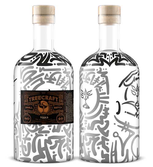 Spirits bottle product shot by Outshinery