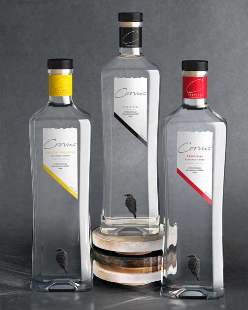 Spirits bottle negroni by Outshinery