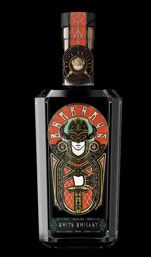 Spirits bottle product shot by Outshinery