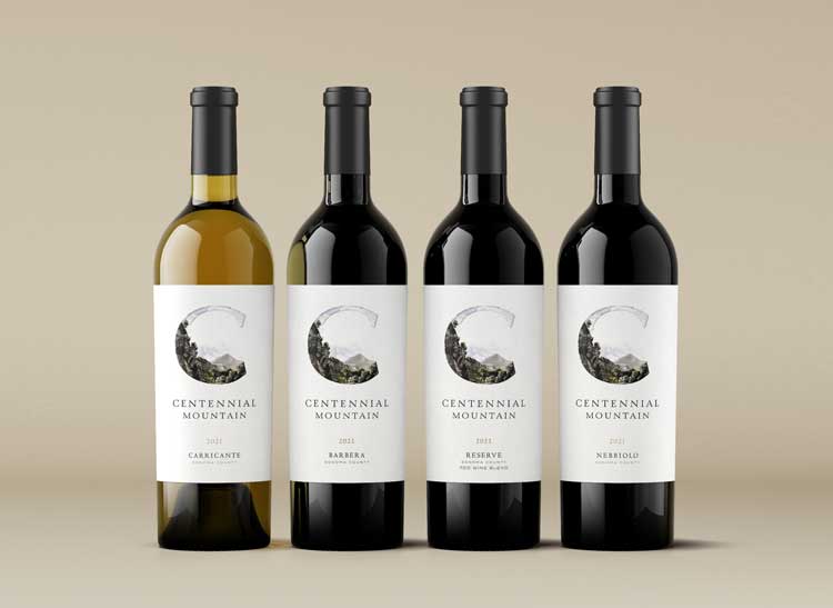 Wine bottle portfolio image by Outshinery