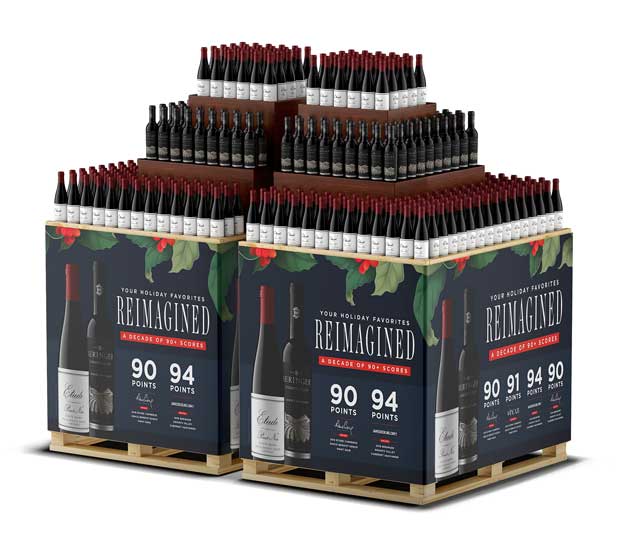 Wine POS display by Outshinery
