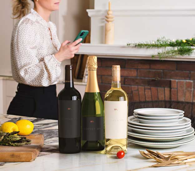 Wine bottle lifestyle image by Outshinery
