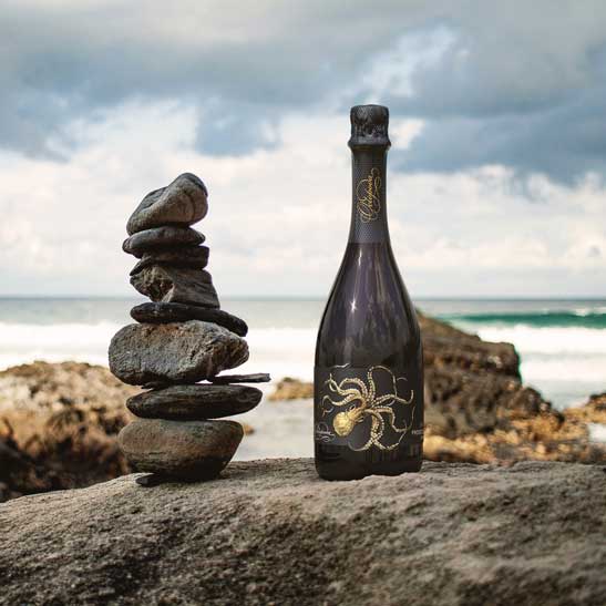 Wine bottle lifestyle image by Outshinery